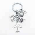 World Travel Aircraft Keychain