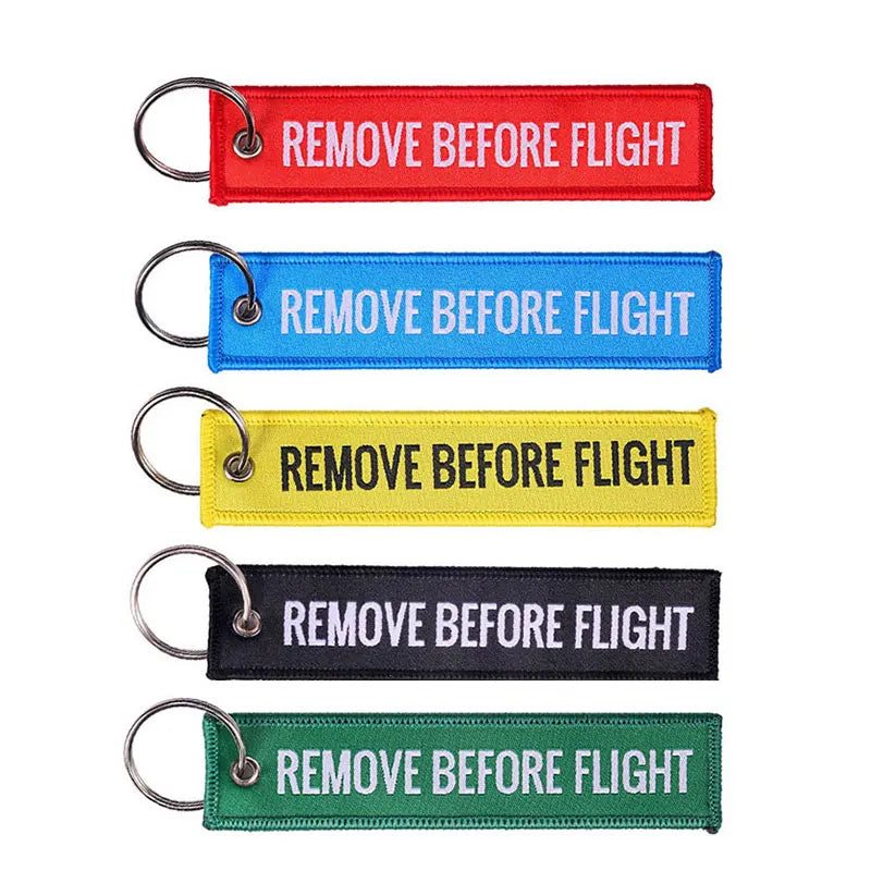 Remove Before Flight Keychain