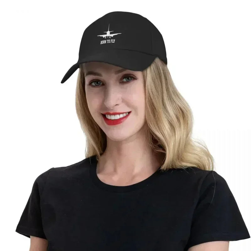 Born to Fly Aviation Baseball Cap