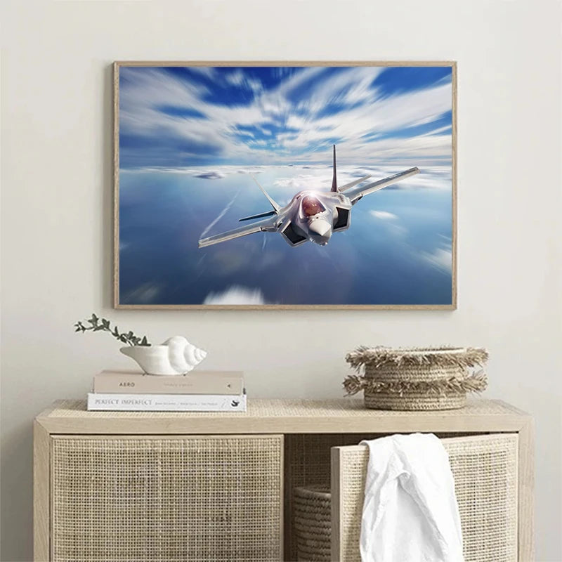 Airpower Fighter Jet Wall Art