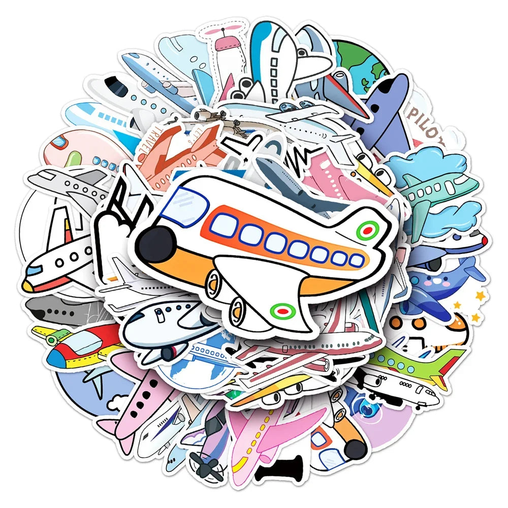 Cute Airplane Sticker Pack