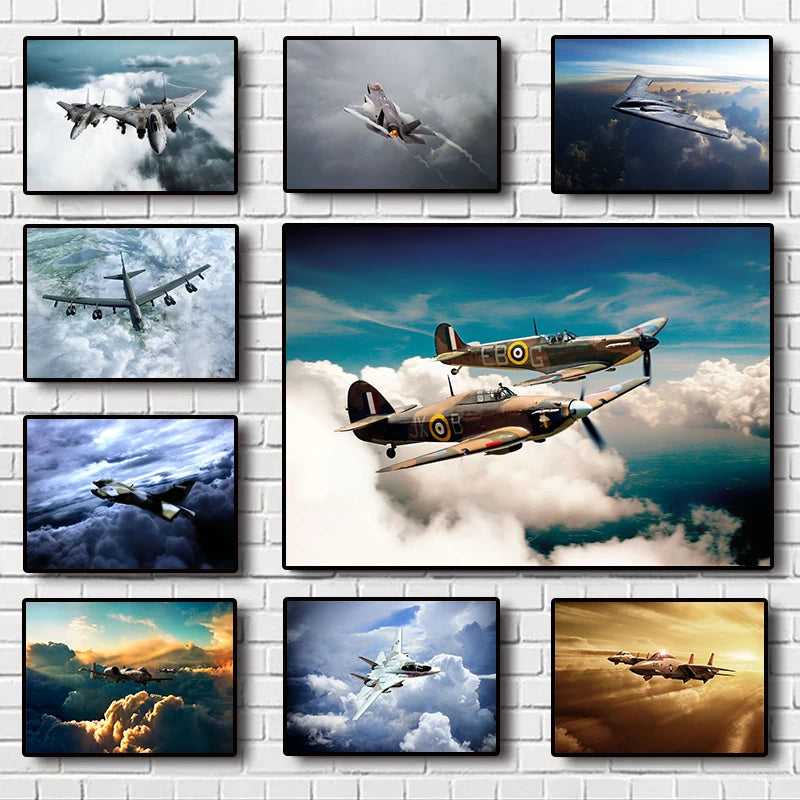 Airpower Fighter Jet Wall Art