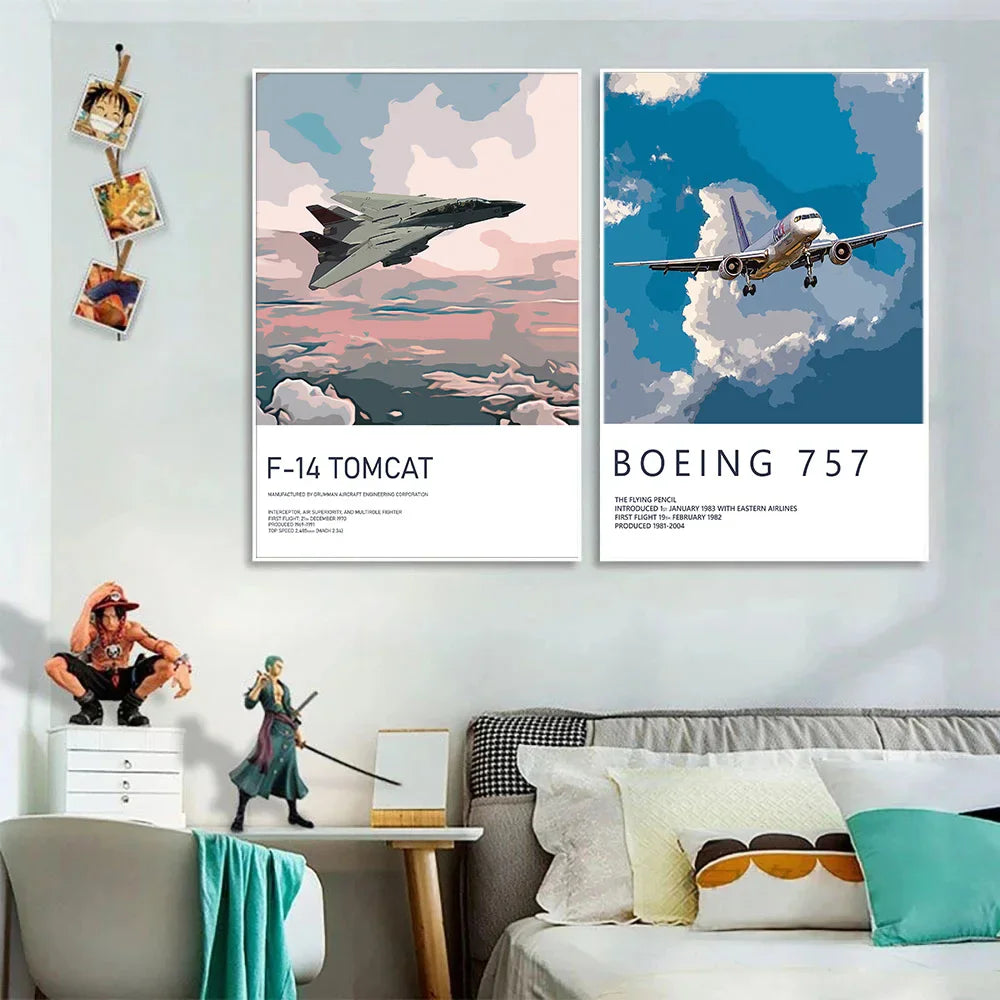 Aircraft Aviation Wall Art Poster