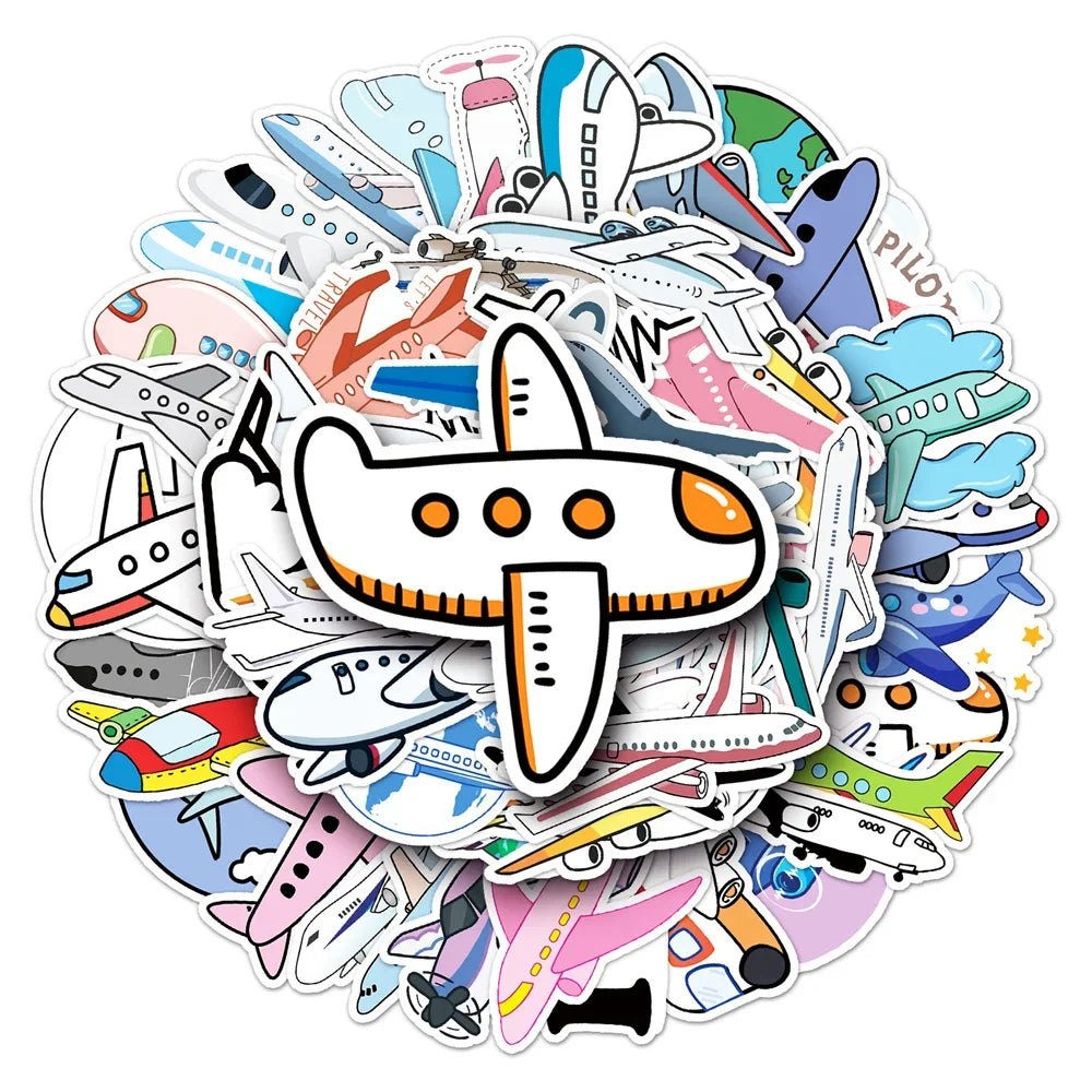Cute Airplane Sticker Pack