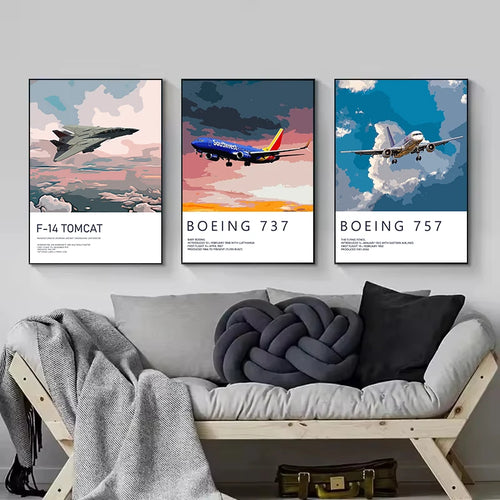 Aircraft Aviation Wall Art Poster