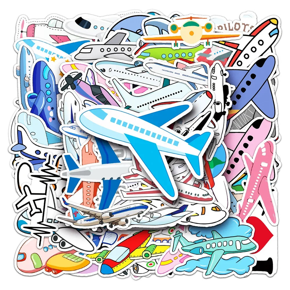 Cute Airplane Sticker Pack