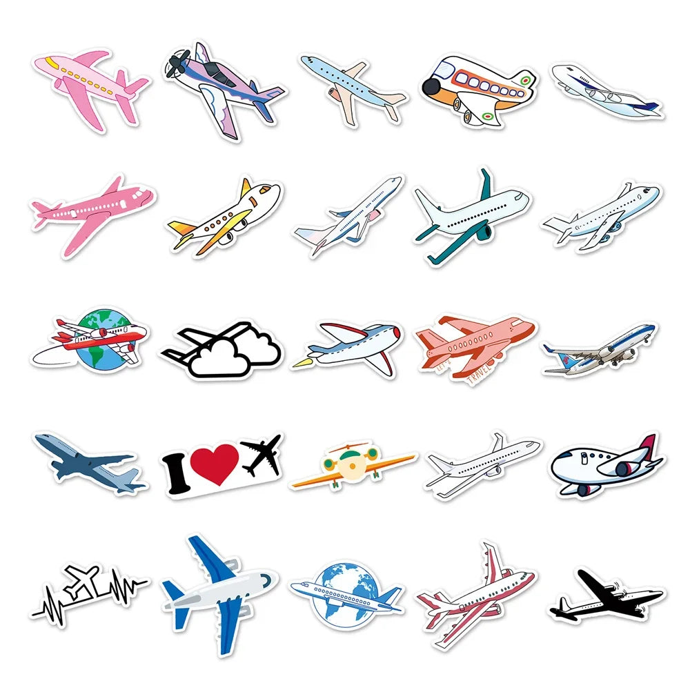 Cute Airplane Sticker Pack