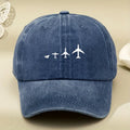 Retro Airplane Print Baseball Cap