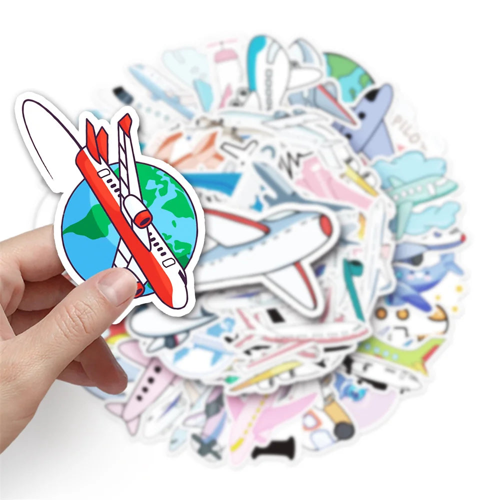 Cute Airplane Sticker Pack