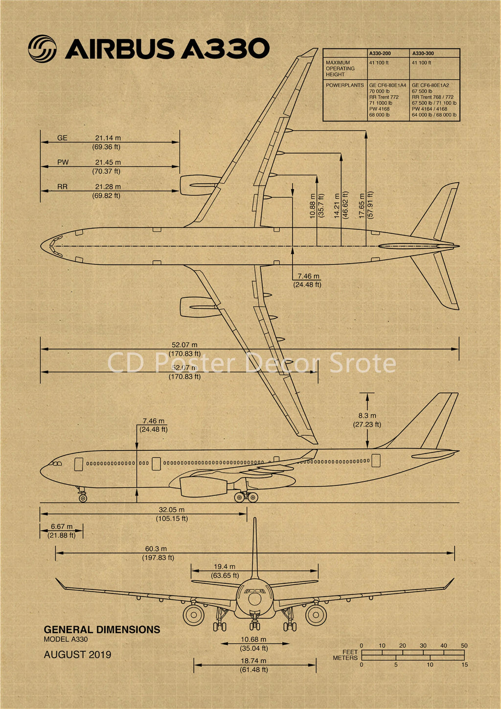 Aircraft Structure Vintage Poster