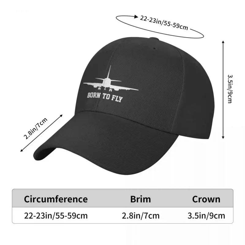 Born to Fly Aviation Baseball Cap