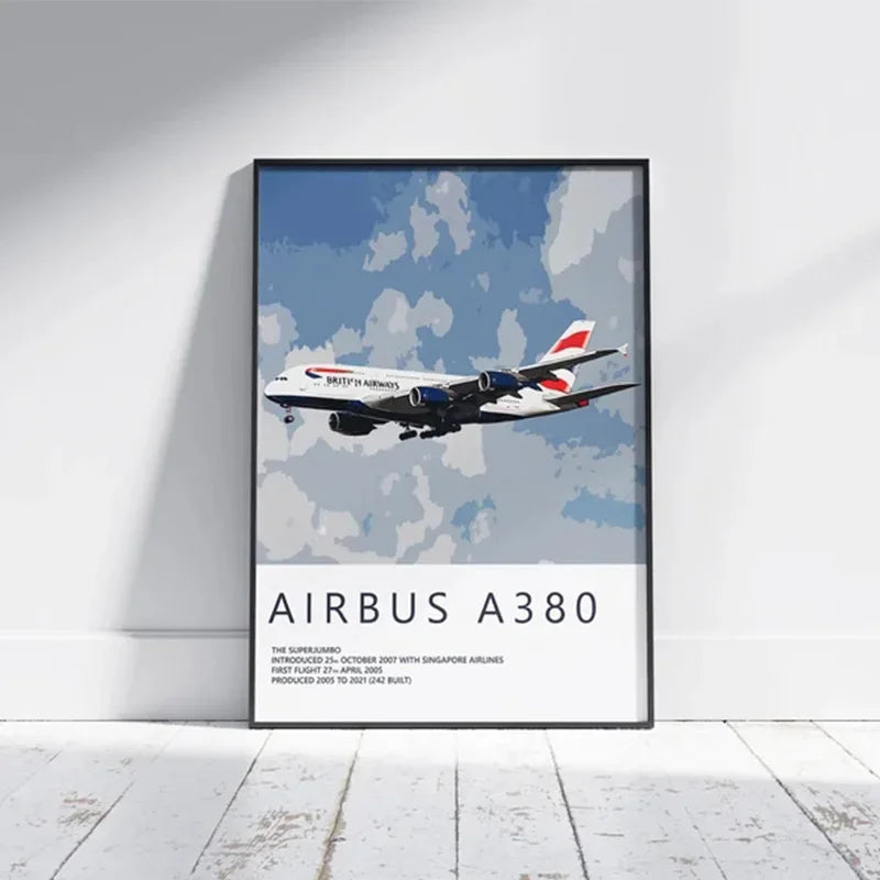 Aircraft Aviation Wall Art Poster